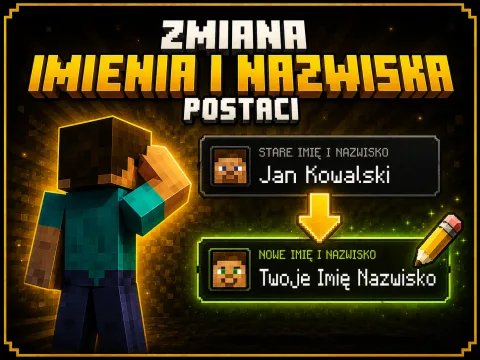 Zmiana imienia i nazwiska postaci