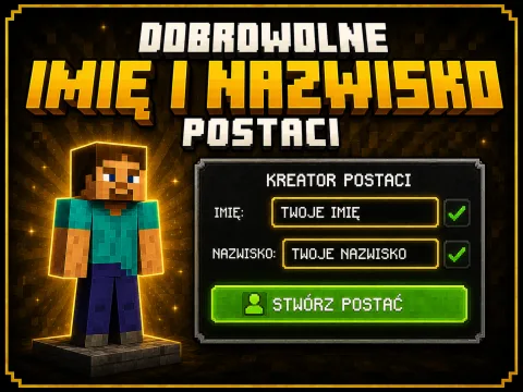 Dobrowolne imię i nazwisko postaci