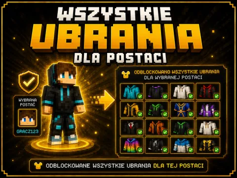 Wszystkie ubrania dla postaci